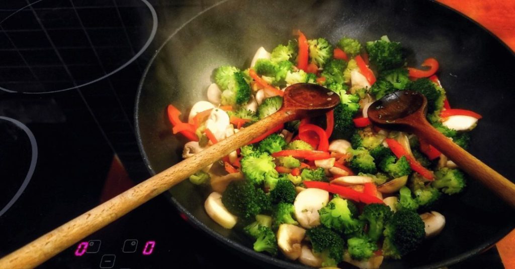 chickpea and vegetable stir fry