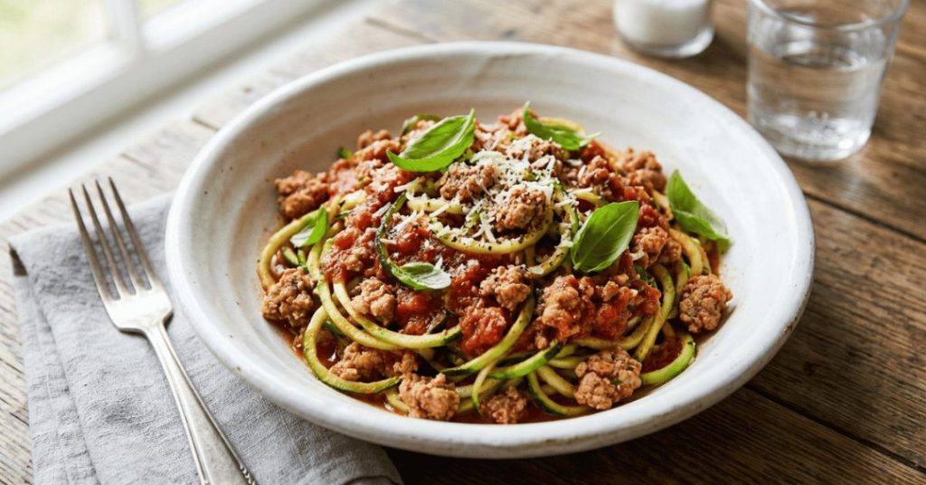 zucchini noodle spaghetti
