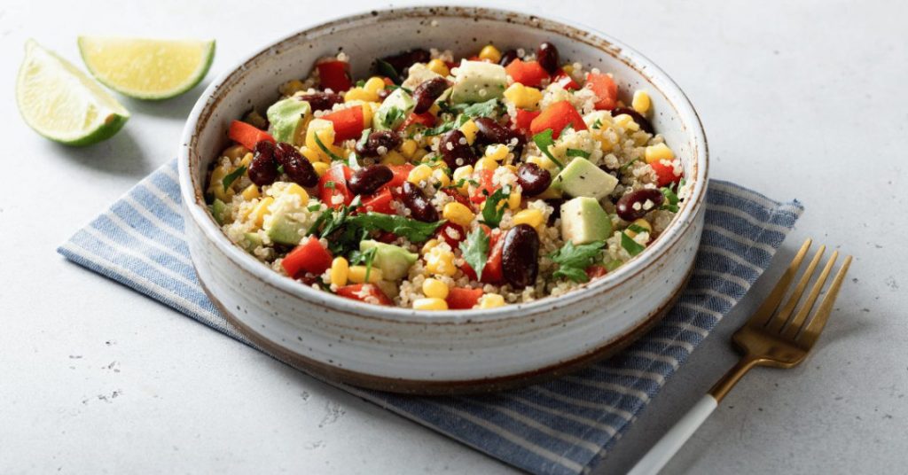 quinoa and black bean bowl
