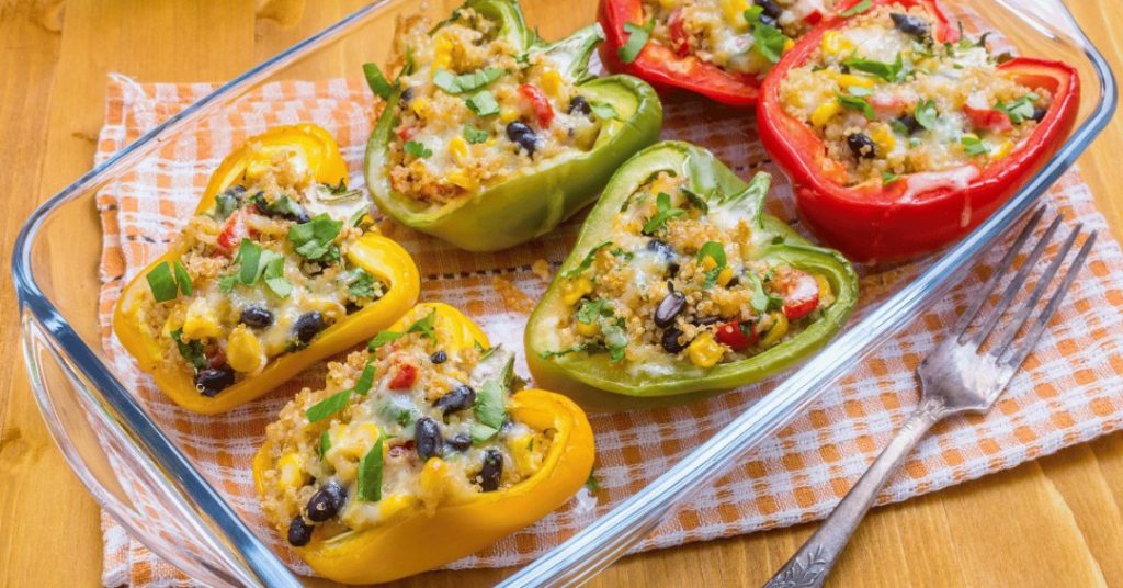 stuffed peppers with quinoa and black beans
