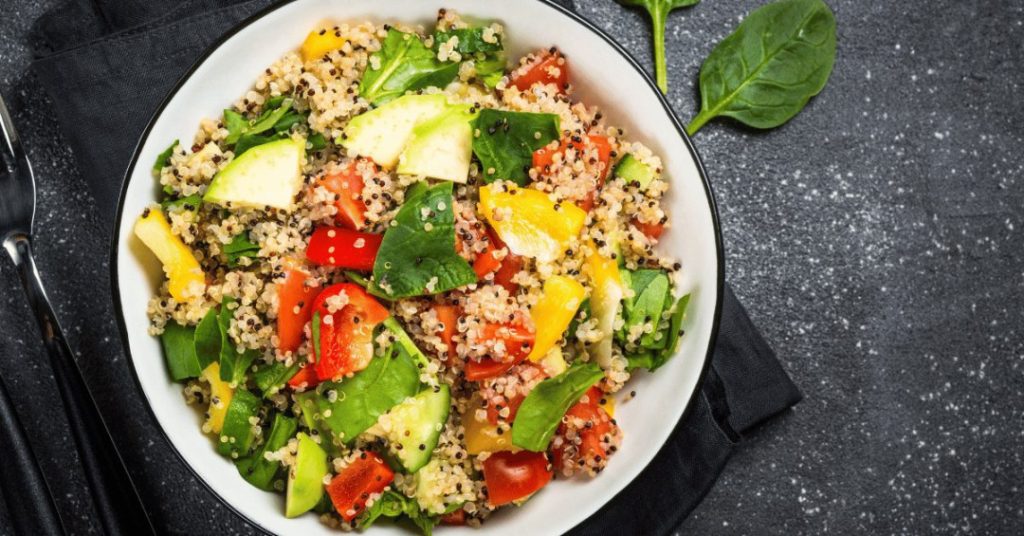 vegetable and quinoa bowl