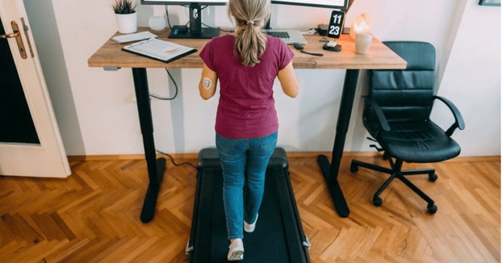standing desk exercise equipment