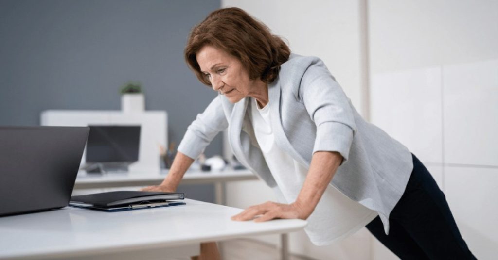 desk push-ups