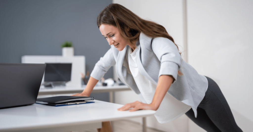 desk push-ups