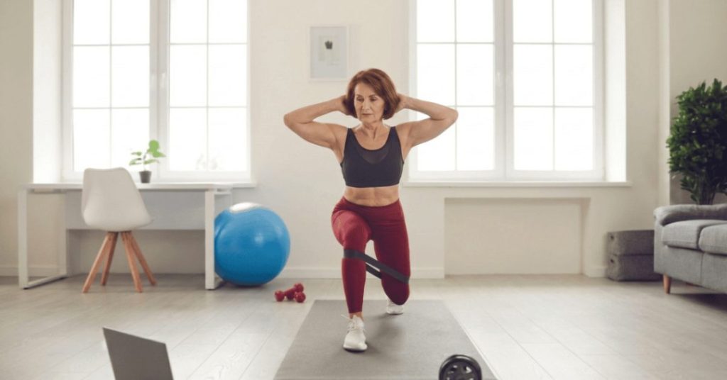 lunge with resistance bands