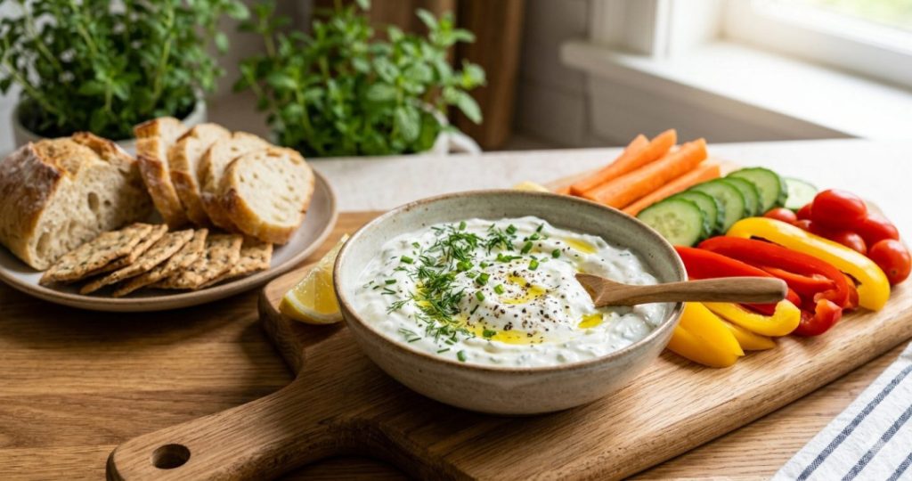 Greek Yogurt-Based Dips and Spreads