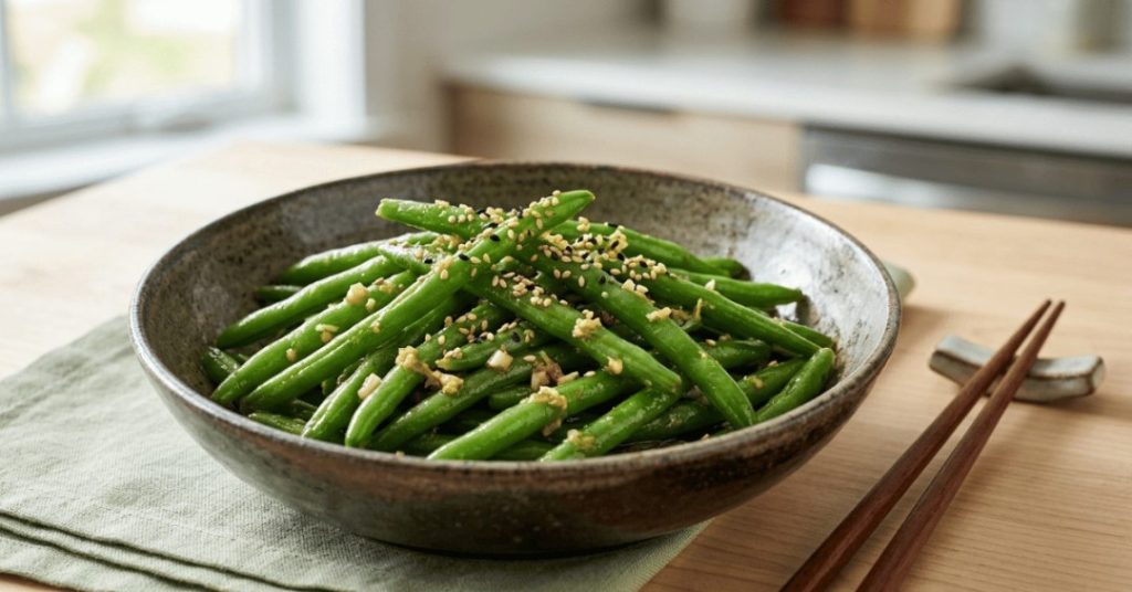 Asian-Inspired Ginger and Garlic Green Beans