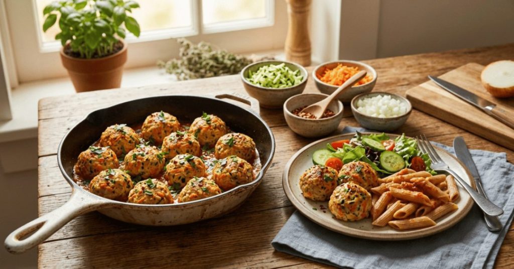 Veggie-Loaded Turkey Meatballs