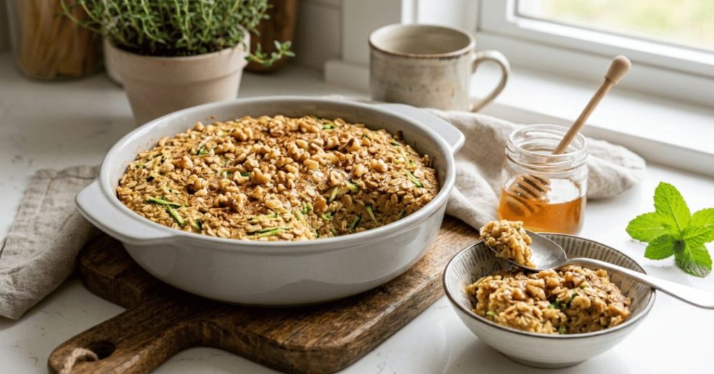 Zucchini Bread Baked Oatmeal