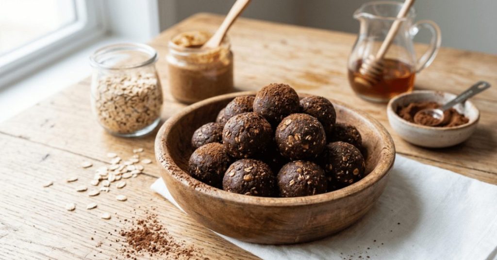 Healthy Vegan Protein Brownie Batter Balls