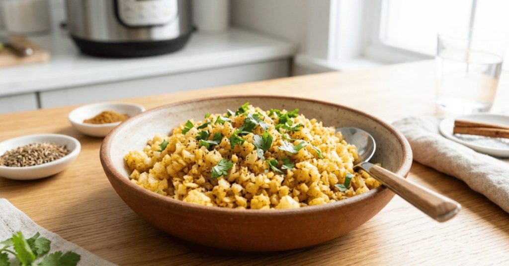 Moroccan-Spiced Cauliflower Rice