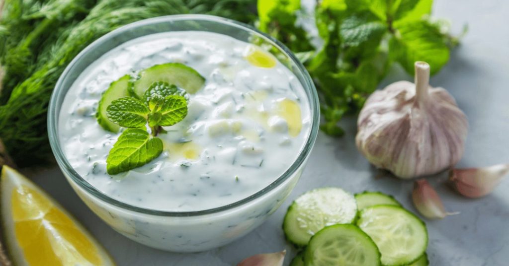 Greek Yogurt Tzatziki with Fresh Herbs