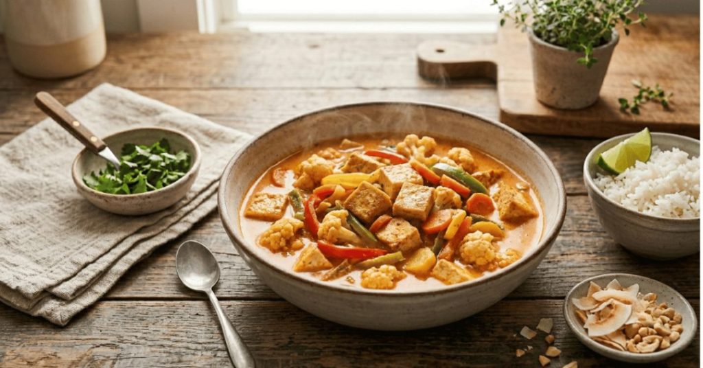Tofu and Vegetable Coconut Curry
