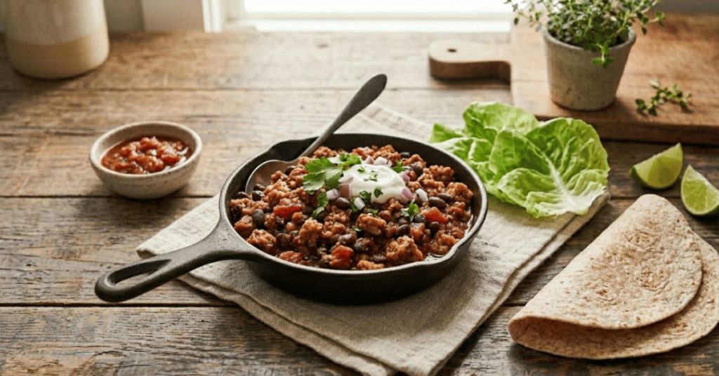No-Fuss Black Bean Tempeh Taco Filling