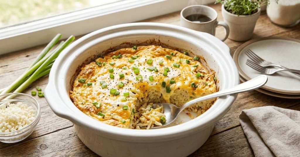 Cauliflower Hash Brown Breakfast Bake