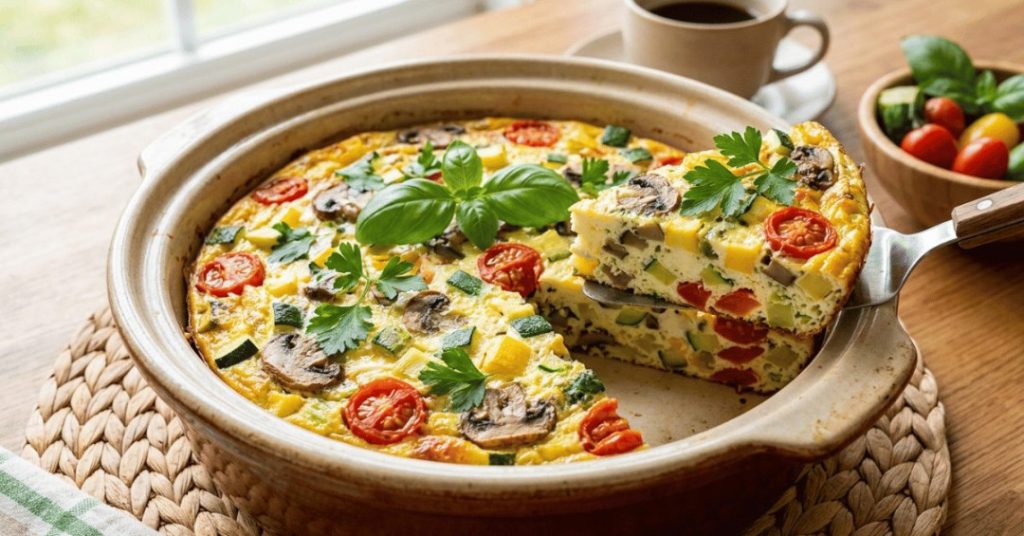 Savory Vegetable and Egg White Frittata Casserole