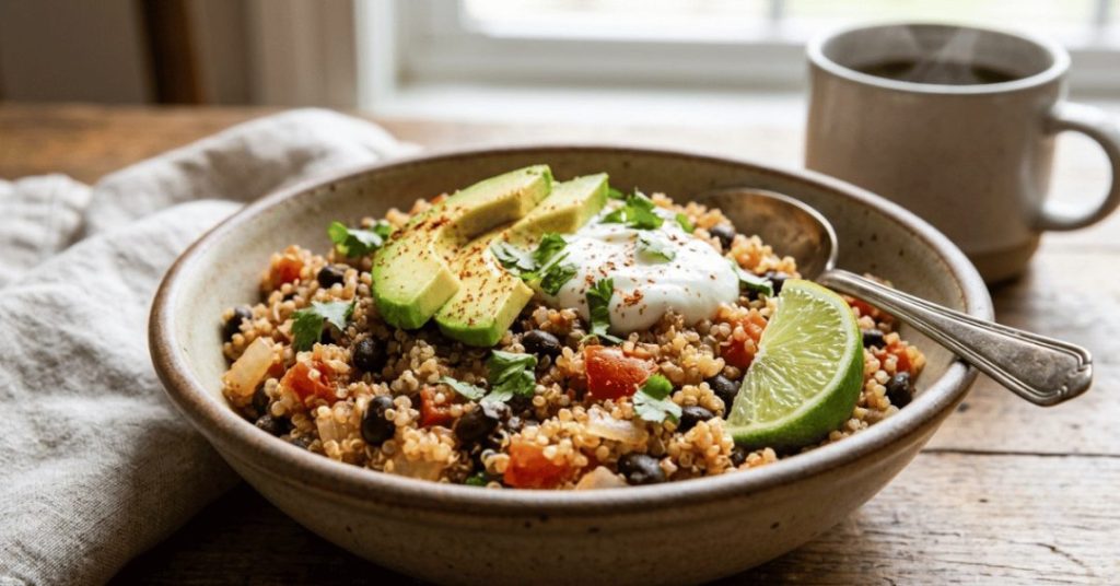 Mexican-Style Quinoa Breakfast Bowl