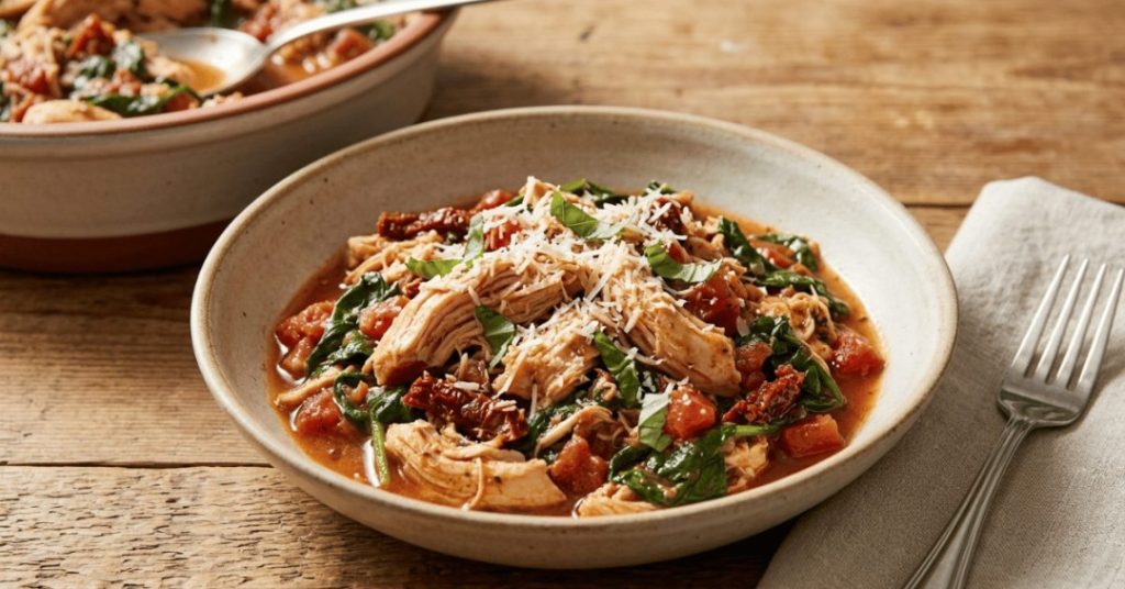 Slow Cooker Tuscan Chicken