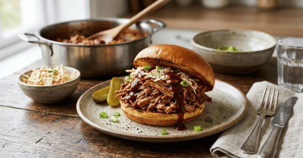 Slow Cooker Pulled Pork BBQ