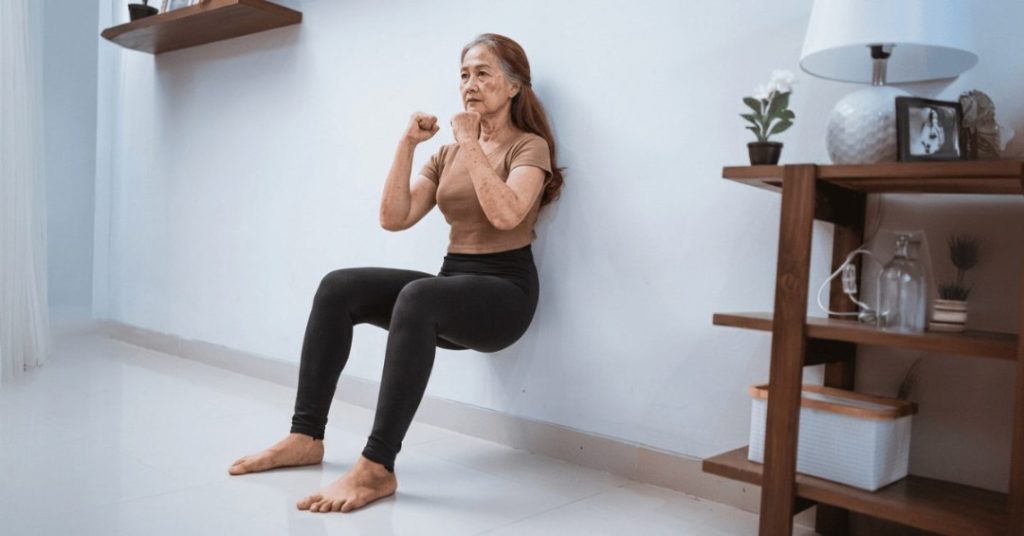 Wall Sits for Lower Body Conditioning